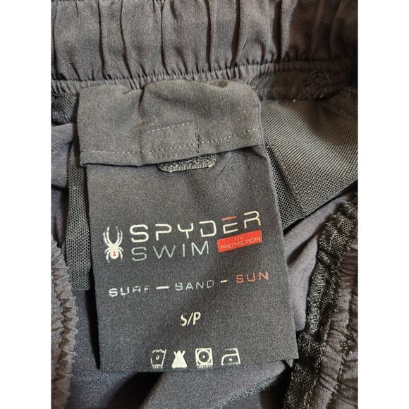 Spyder Men's Black Swim Mesh Lined Trunks Shorts‎ Size Small - Picture 3 of 7